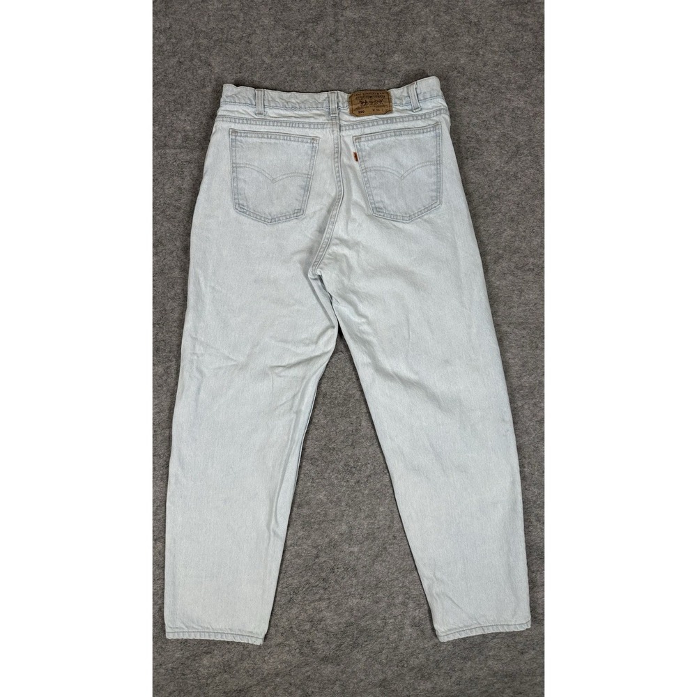 Vtg Orange tab Levi's 550 Relaxed Fit Tapered Leg Light Wash  Jeans Men's 36x30